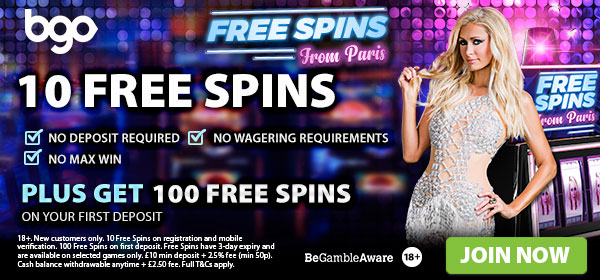 bgo free spins